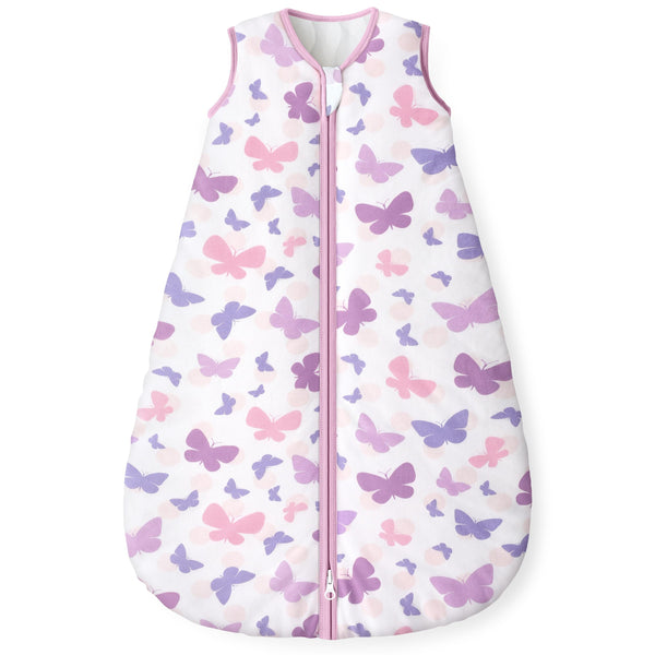 Yoofoss baby sleep sack 0-6 months keeps infant cozy overnight.