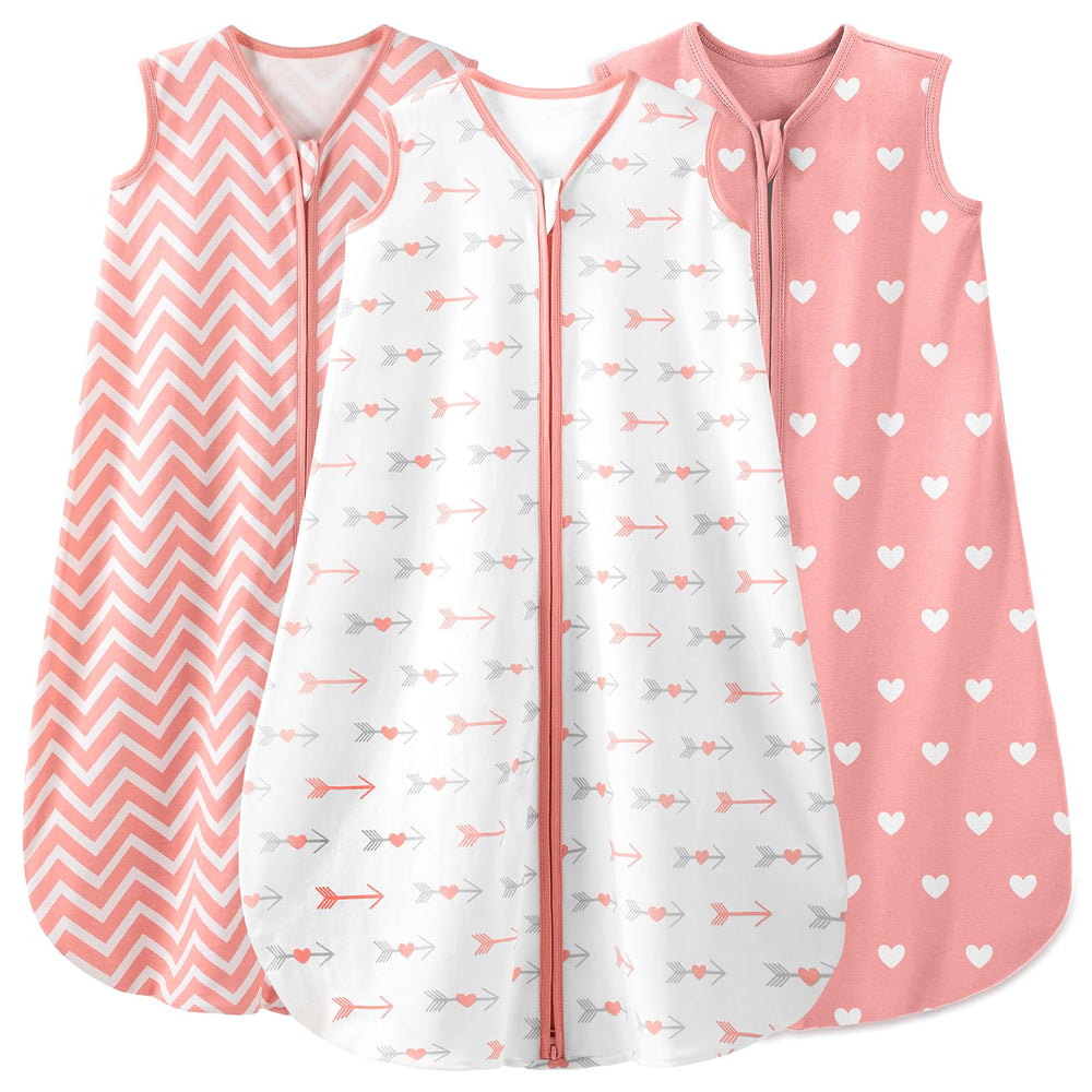 Yoofoss sleep sack 18-24m front view, soft organic cotton for gentle nights.