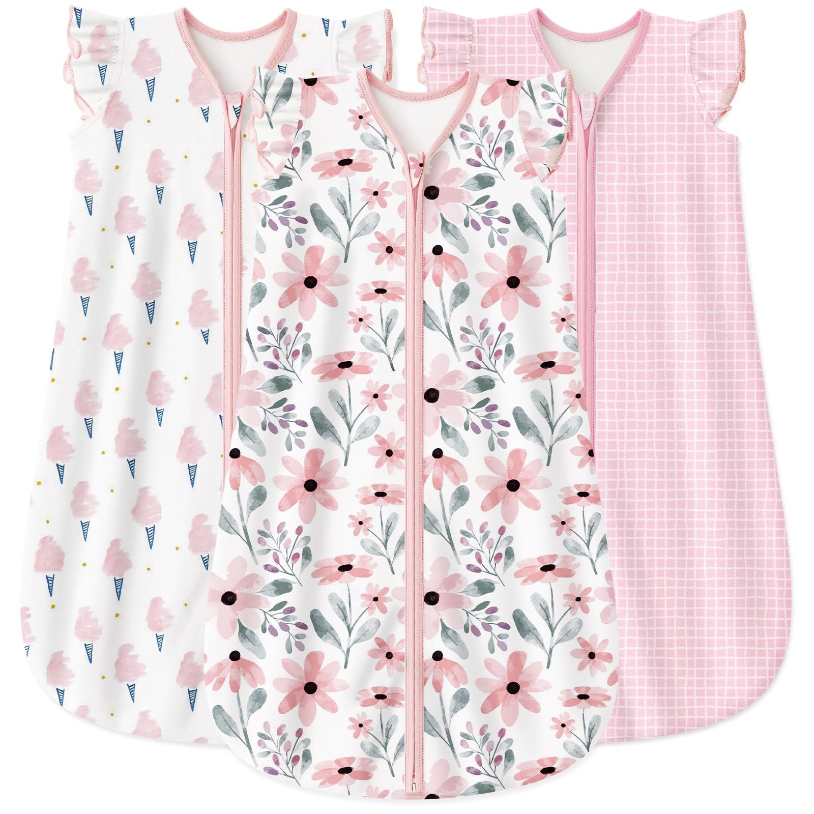 Yoofoss baby sleep sack 18-24m front view for cozy all-night warmth.
