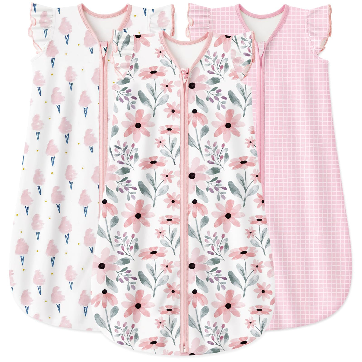 Yoofoss baby sleep sack 18-24m front view for cozy all-night warmth.