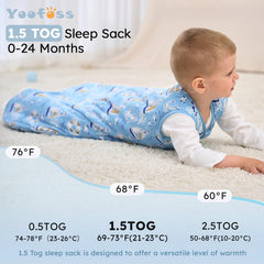 Yoofoss 2-way zipper detail enables easy night diaper changes.
