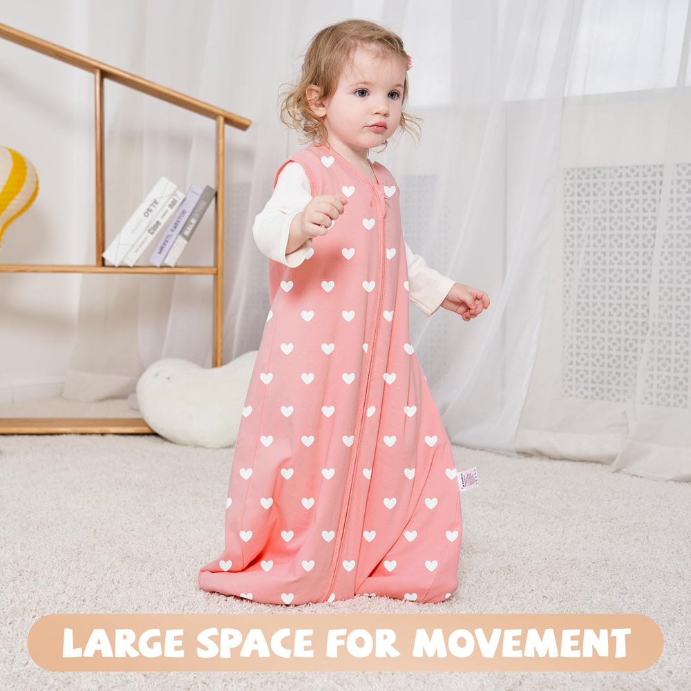 Yoofoss 3-pack sleep sacks in pastel colors for versatile baby wear.