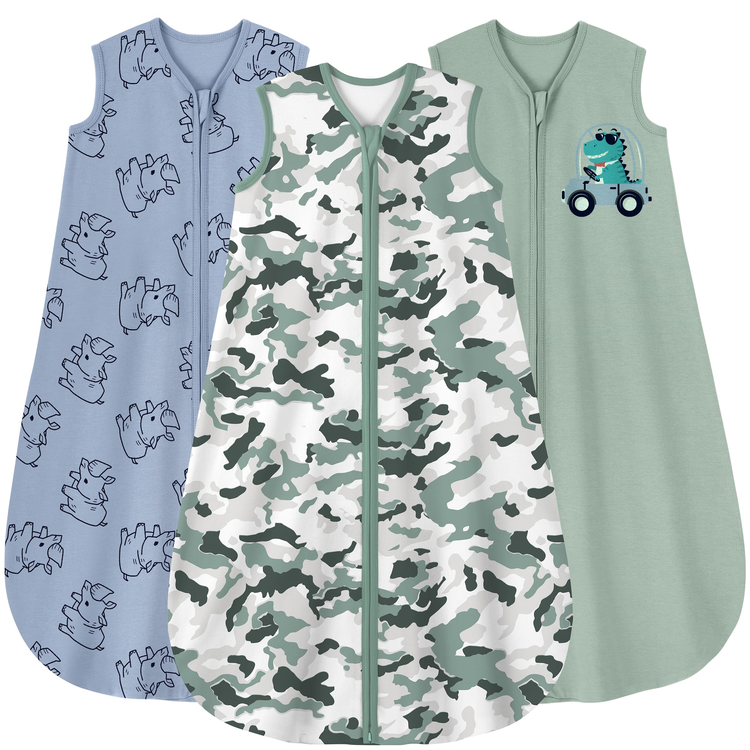 Yoofoss baby sleep sack front view with cozy 6-12 month fit