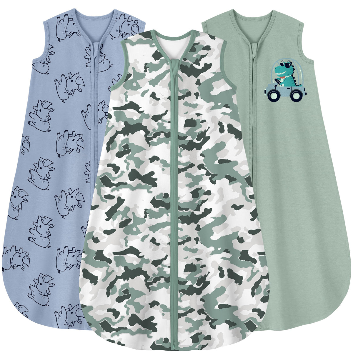 Yoofoss baby sleep sack front view with cozy 6-12 month fit