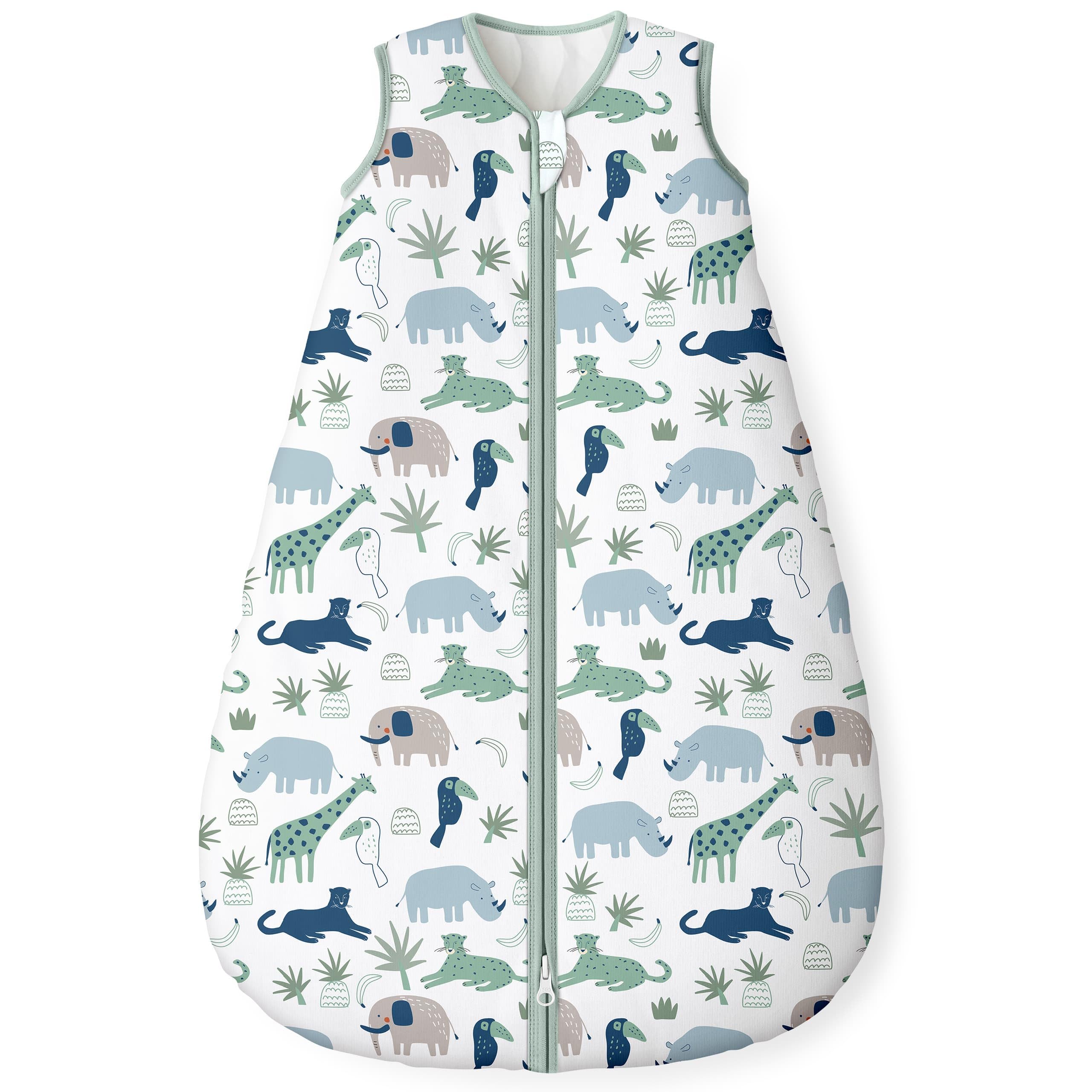 Yoofoss baby sleep sack 6-12 months with organic cotton outer layer for all-season warmth.