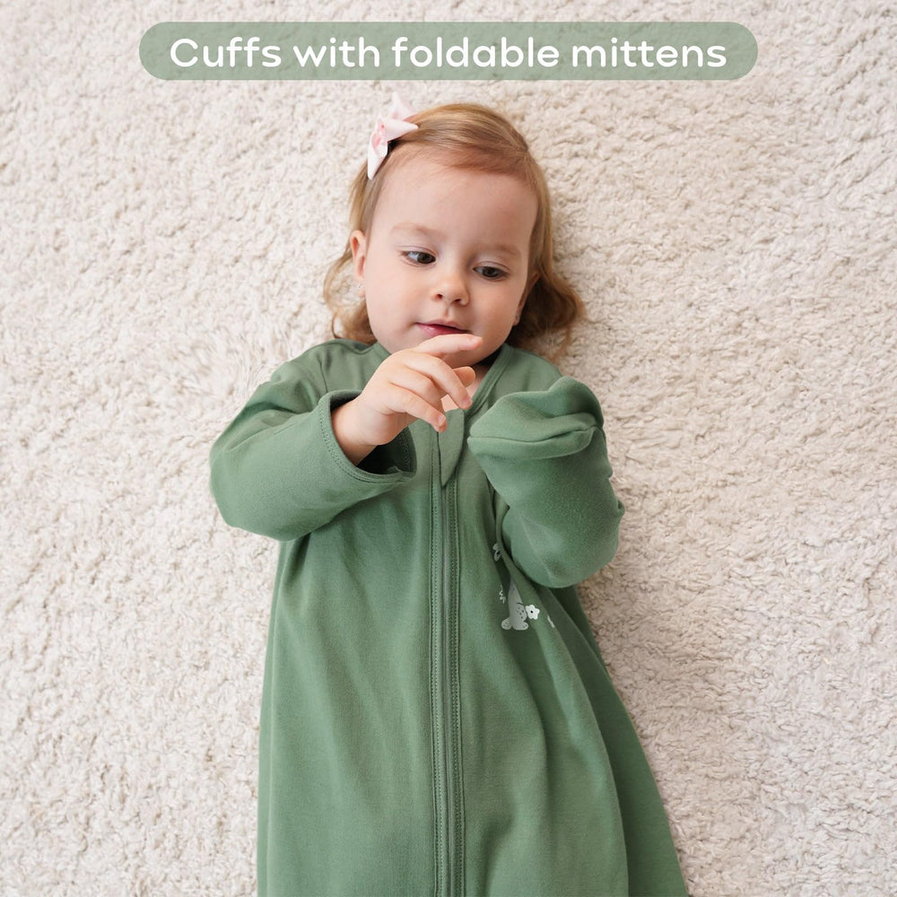 Yoofoss Baby Sleep Sack 100% cotton fabric promotes breathable comfort