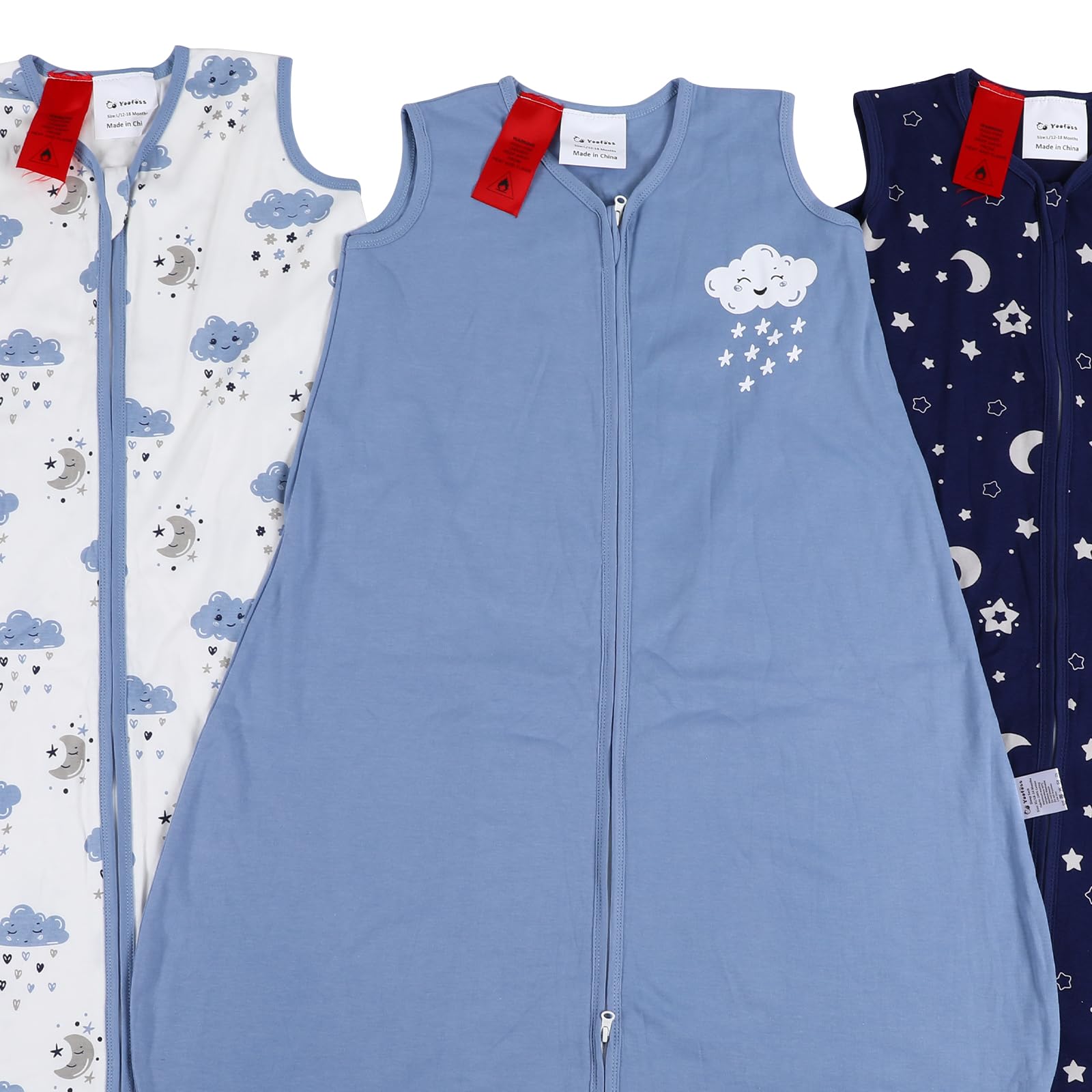 Yoofoss sleep sack supports daily naps and bedtime routines with soft, breathable fabric.