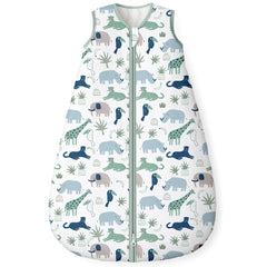 Yoofoss baby sleep sack front view shows breathable organic cotton warmth.