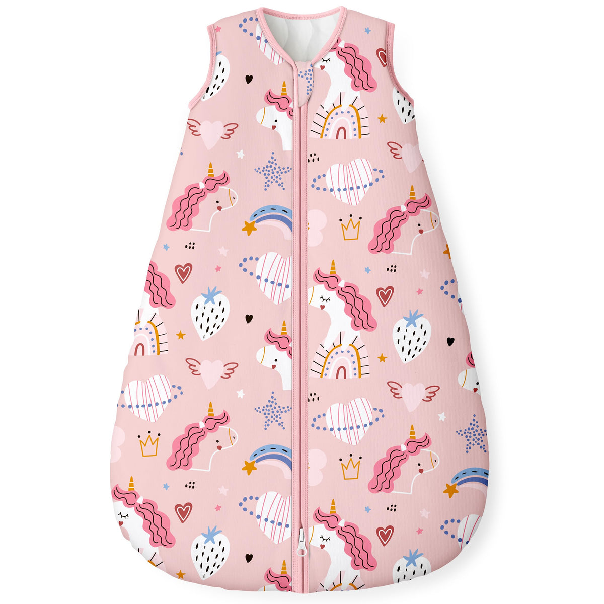 Yoofoss baby sleep sack with front zip for easy night changes and breathable cotton fabric.