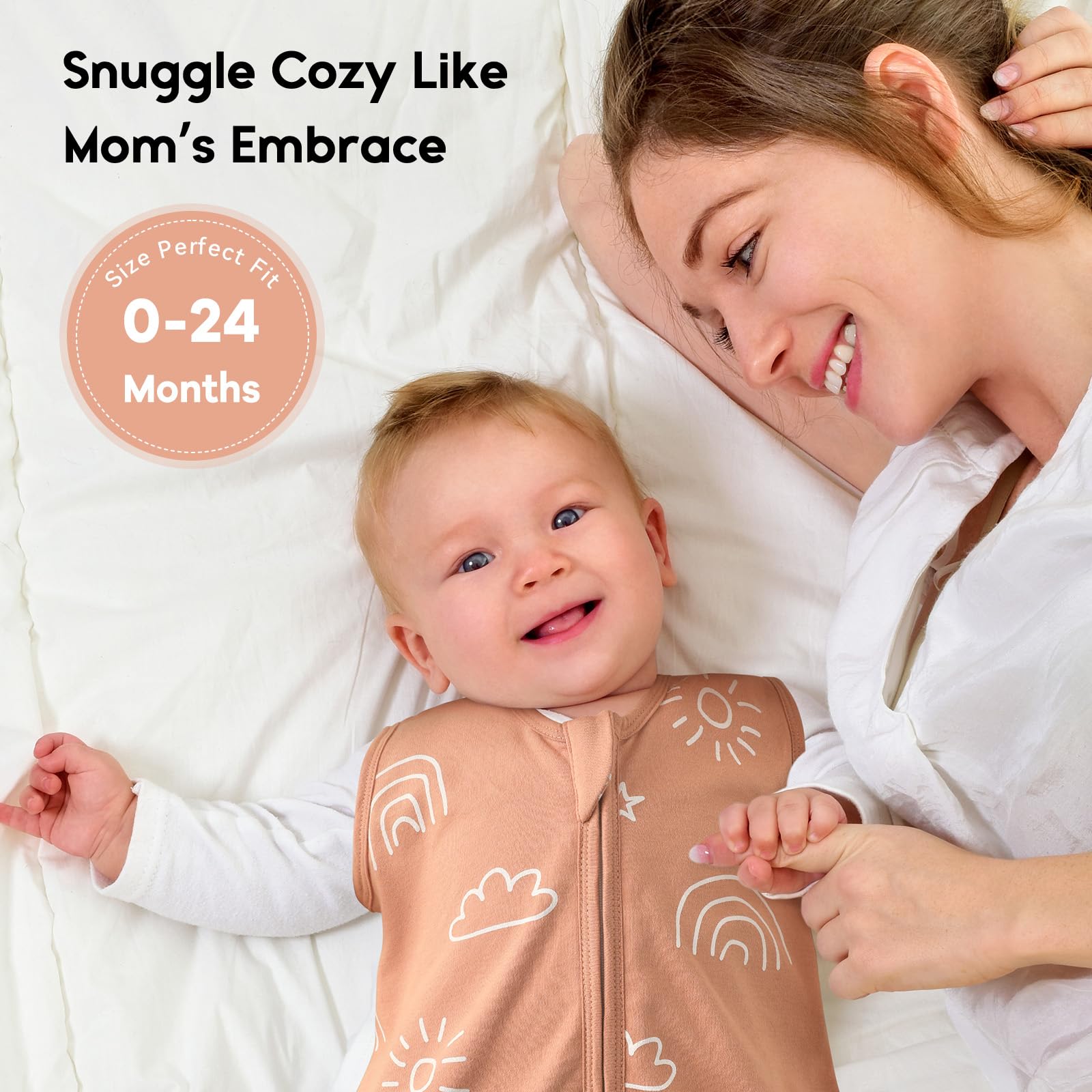 Yoofoss sleep sack in use on a toddler bed shows cozy, breathable, secure wear.