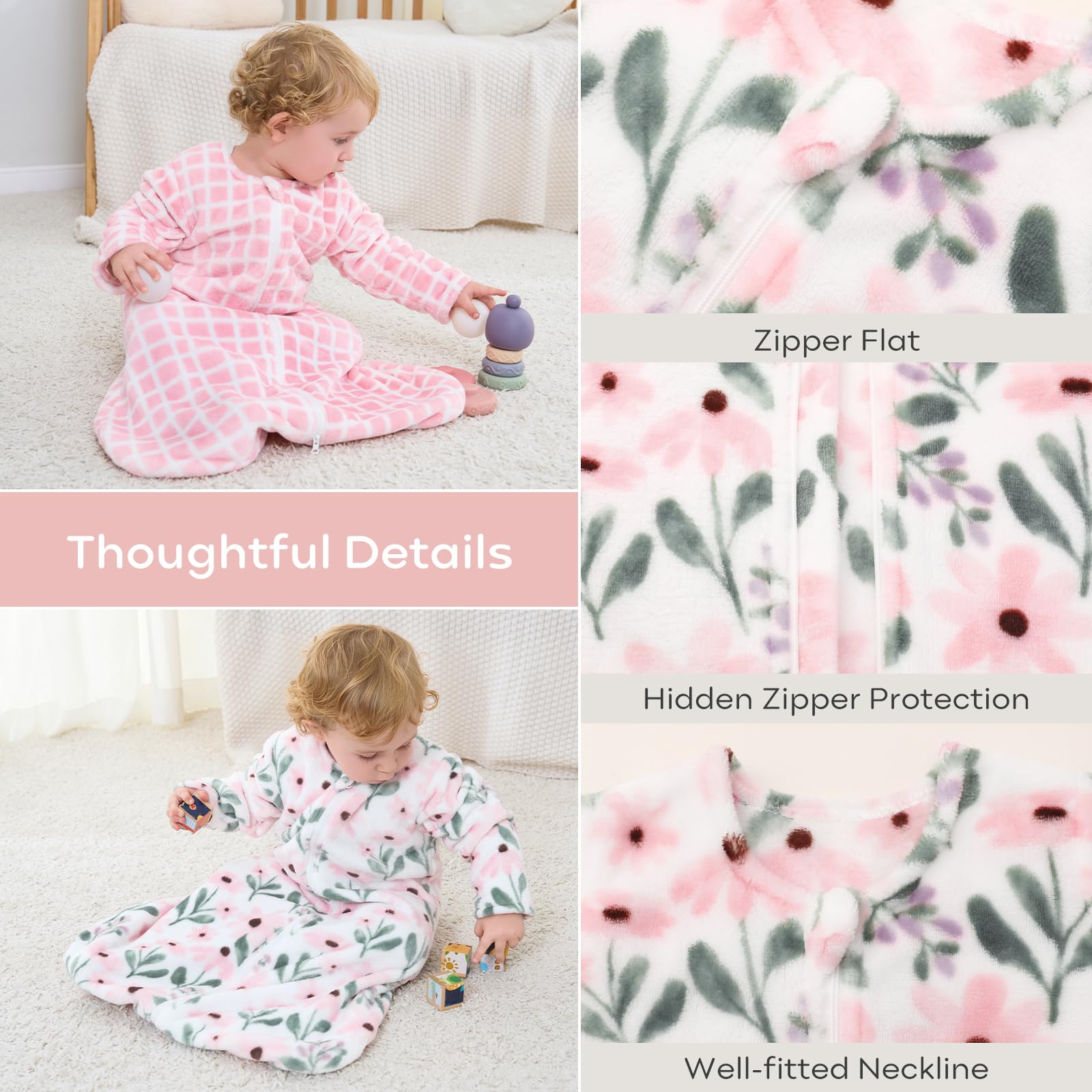 Yoofoss sleep sack is machine washable for easy care