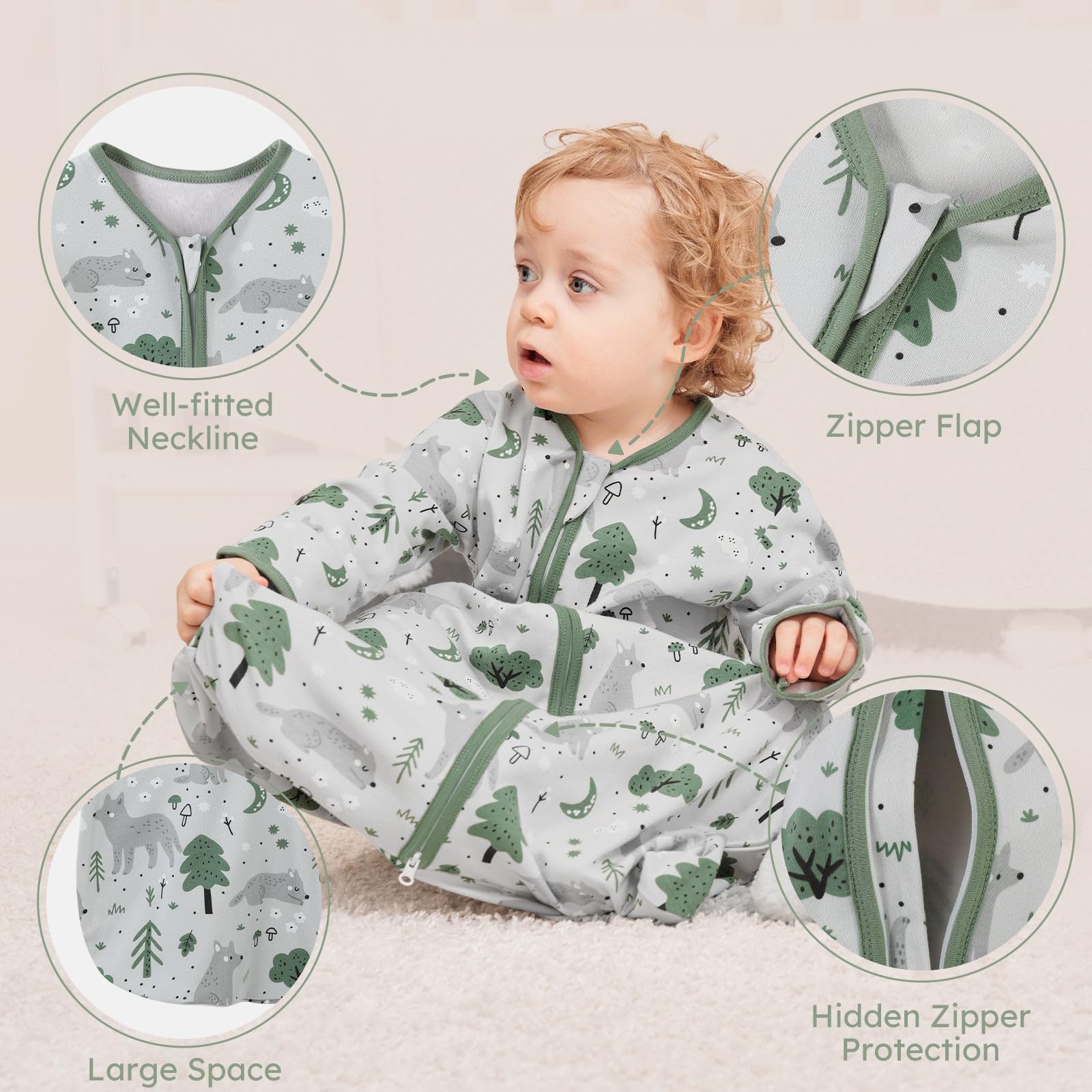 Yoofoss Sleep Sack machine washable: durable for busy households