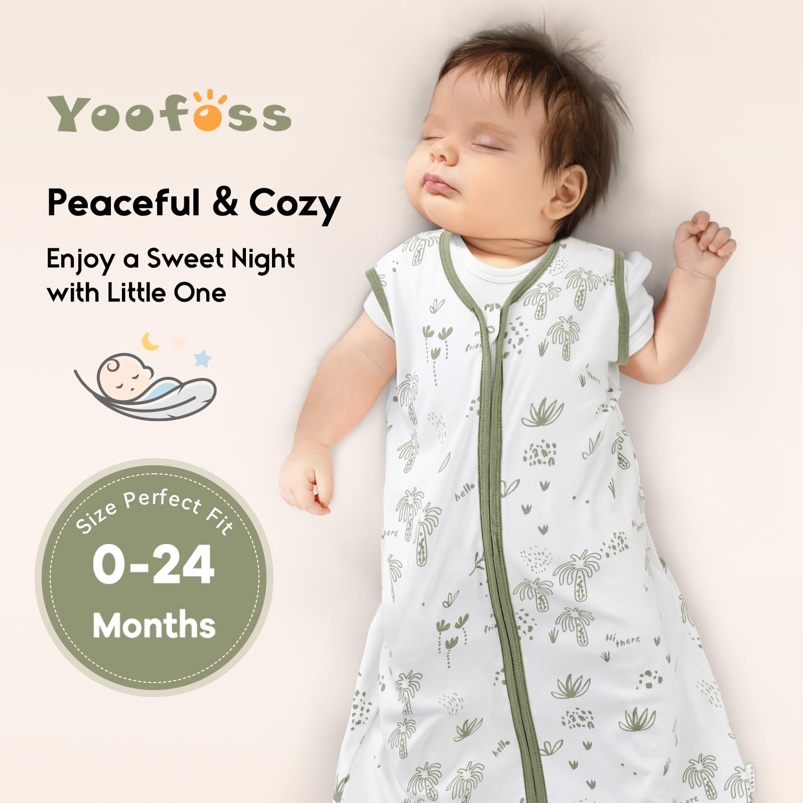 Yoofoss durable, machine-washable fabric with minimal shrinkage.