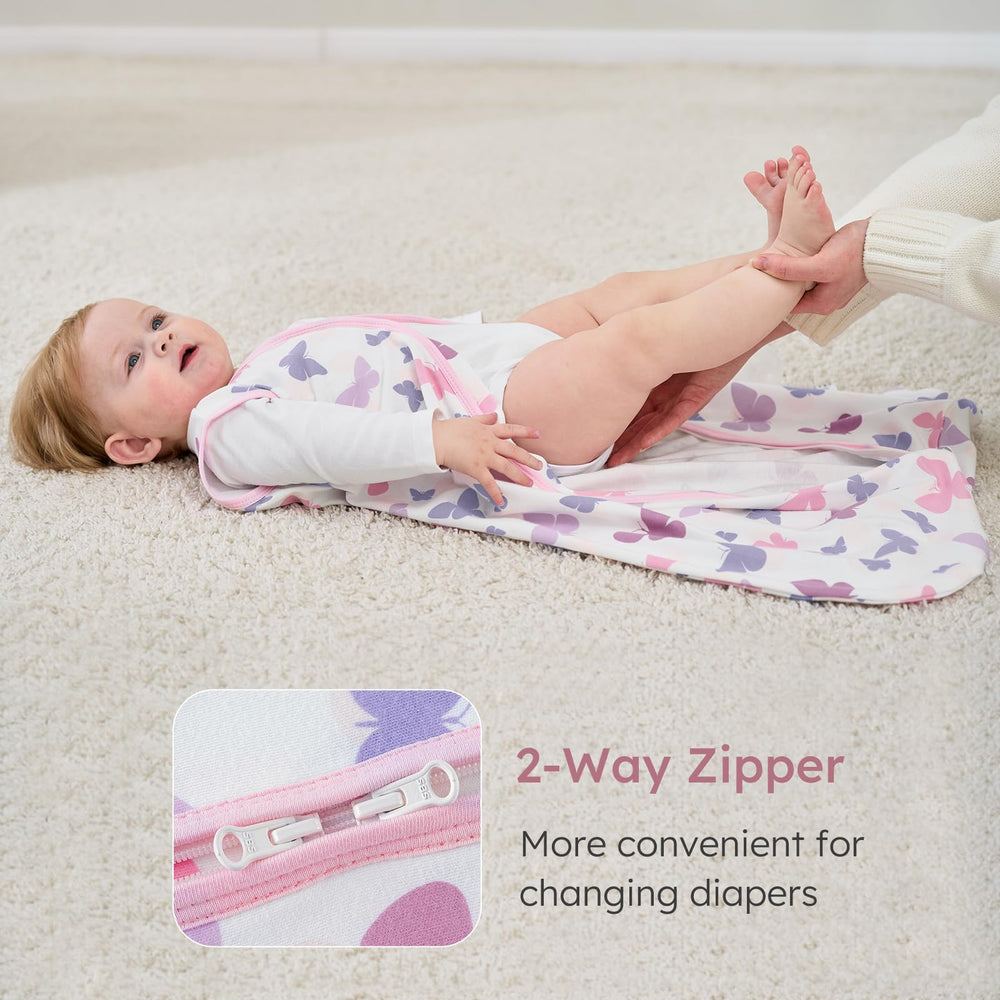 Yoofoss sleep sack with roomy neck and arm openings for a comfortable fit