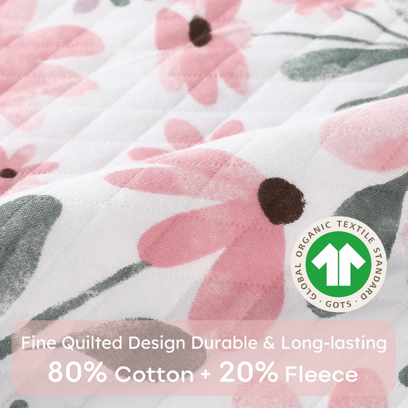 Yoofoss organic cotton fabric closeup highlighting soft touch