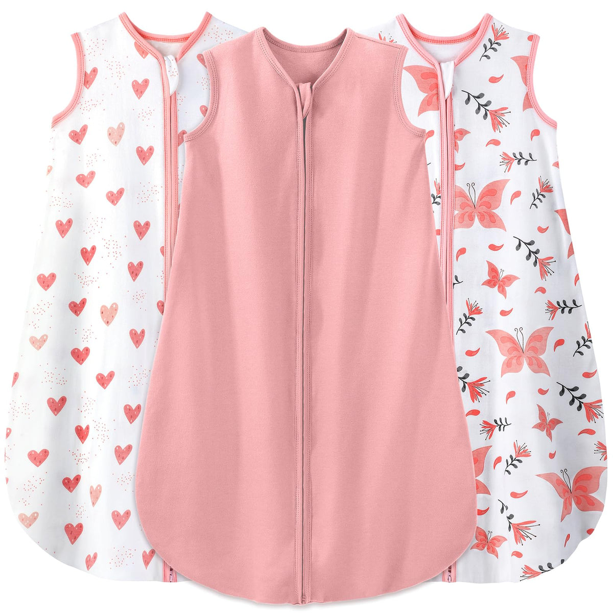 Yoofoss baby sleep sack in organic cotton for soft, breathable comfort.