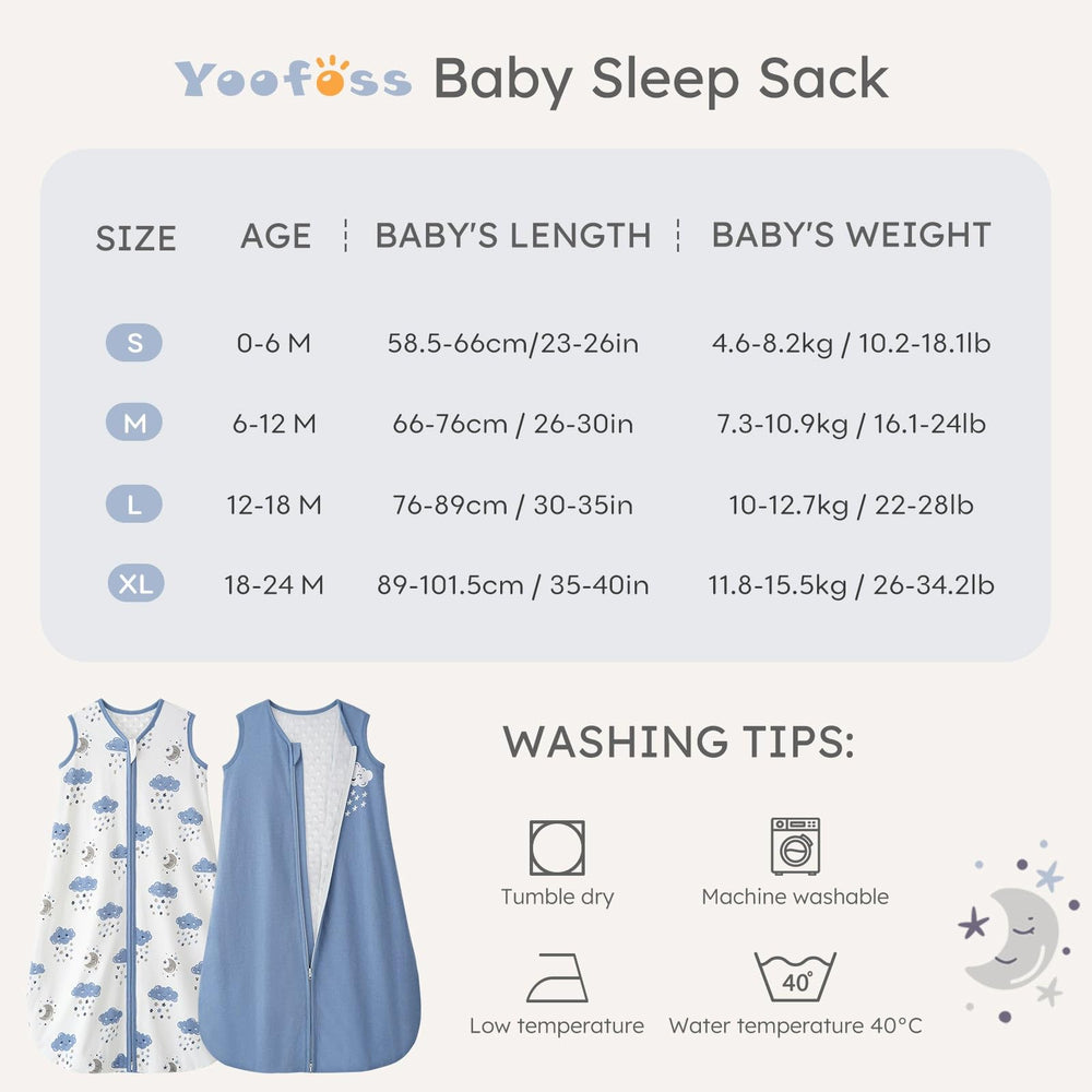 Size chart view highlights S to XL options for growing toddlers.
