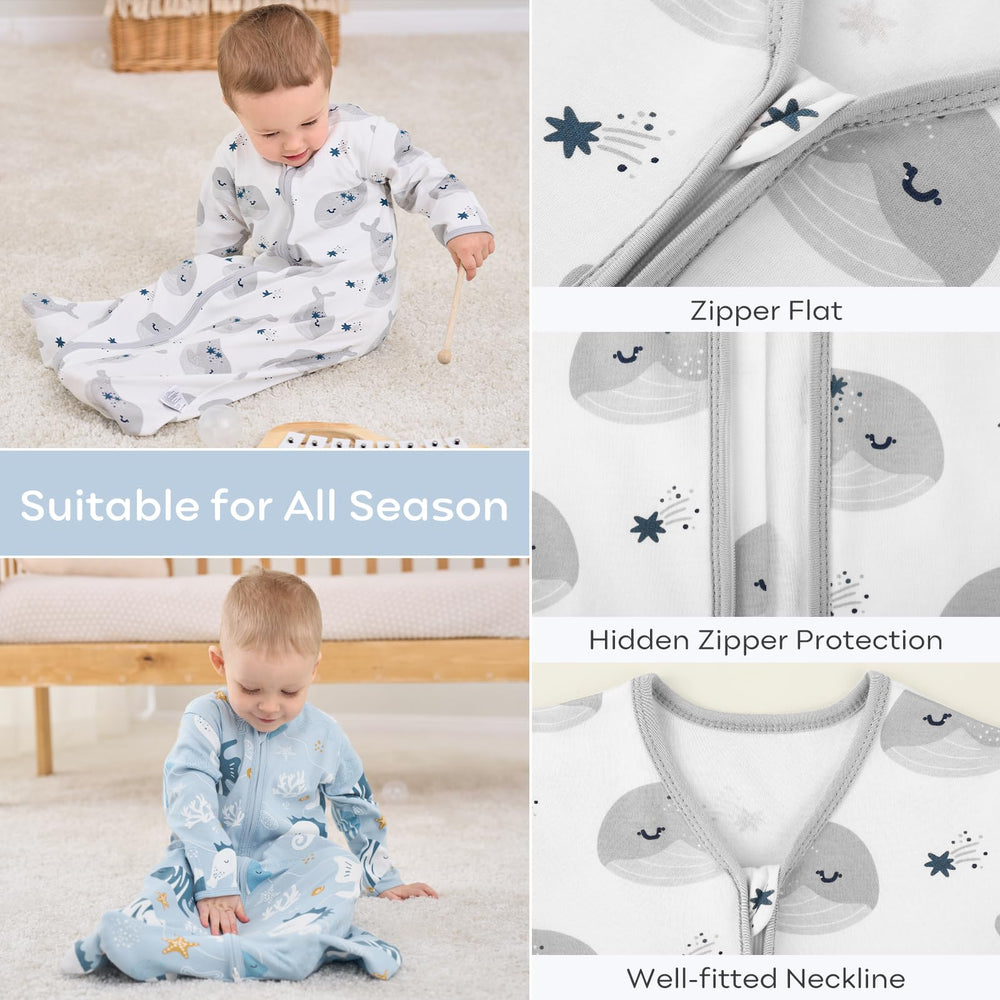Yoofoss sleep sack safe neck opening for secure fit.