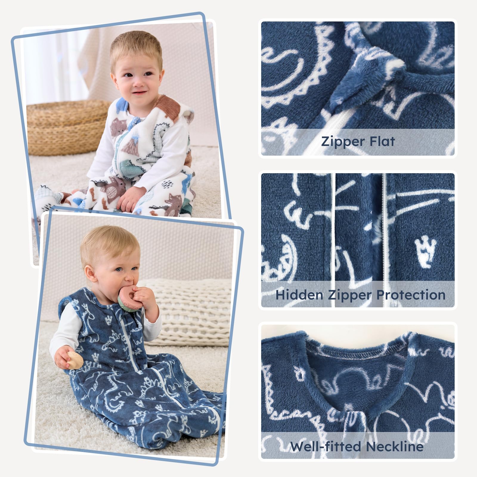 Yoofoss sleeveless design allows flexible baby movement