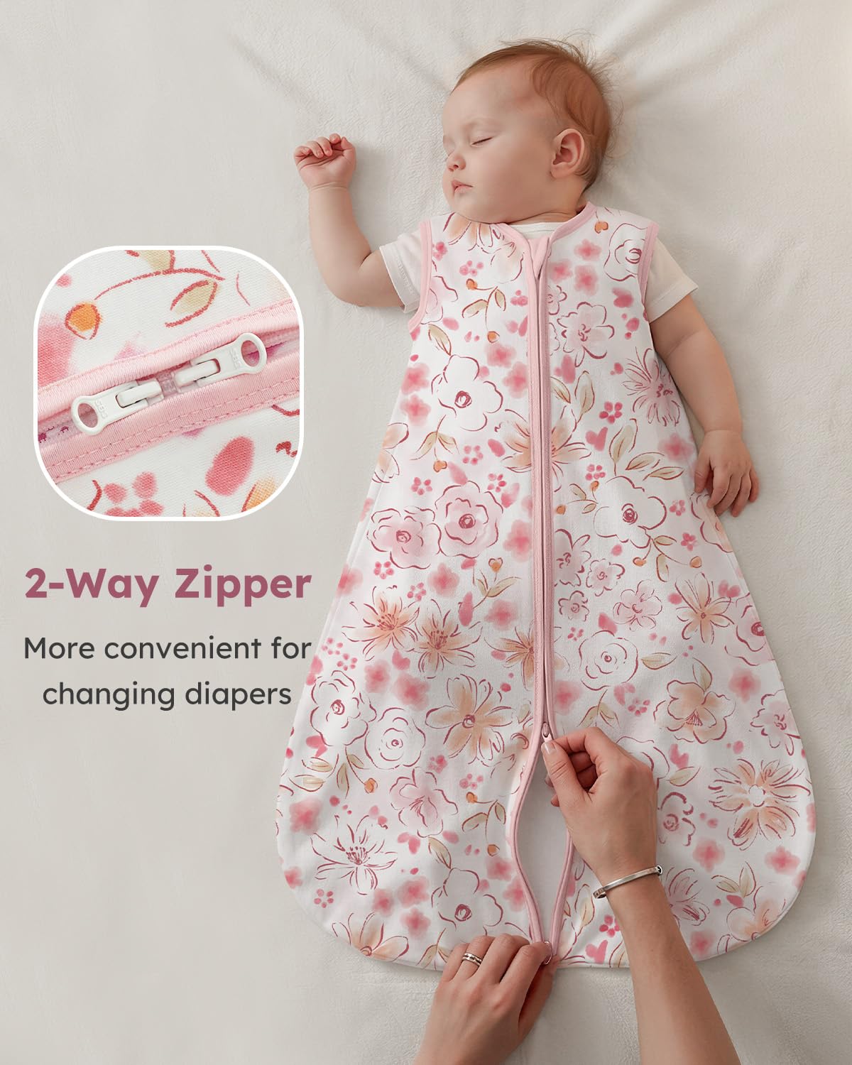 Yoofoss baby sleep sack three-pack image shows versatile colors for boys and girls.