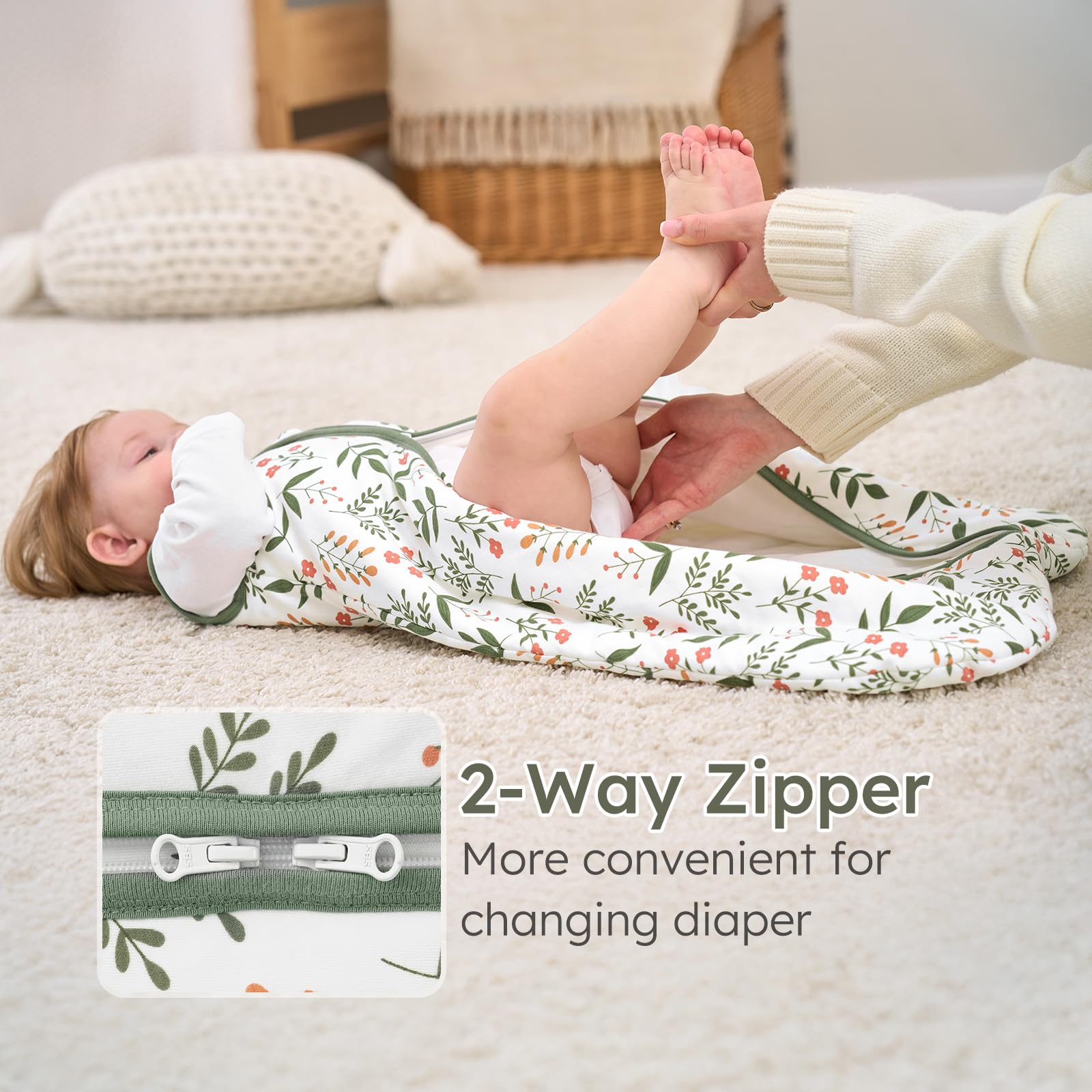 Yoofoss sleep sack after-wash durability shows minimal shrinkage