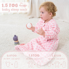Yoofoss sleep sack zipper detail with hidden 2-way zipper