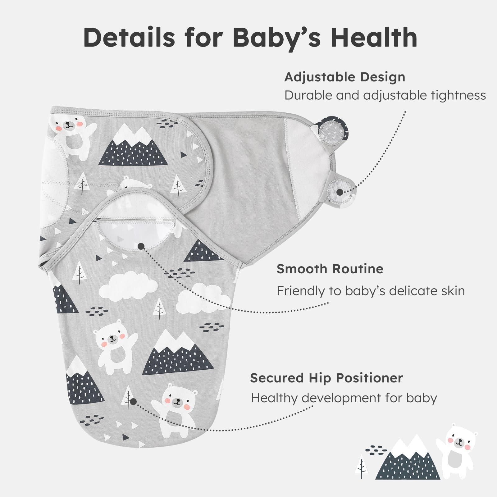 Yoofoss breathable fabric suits year-round use for peaceful sleep.