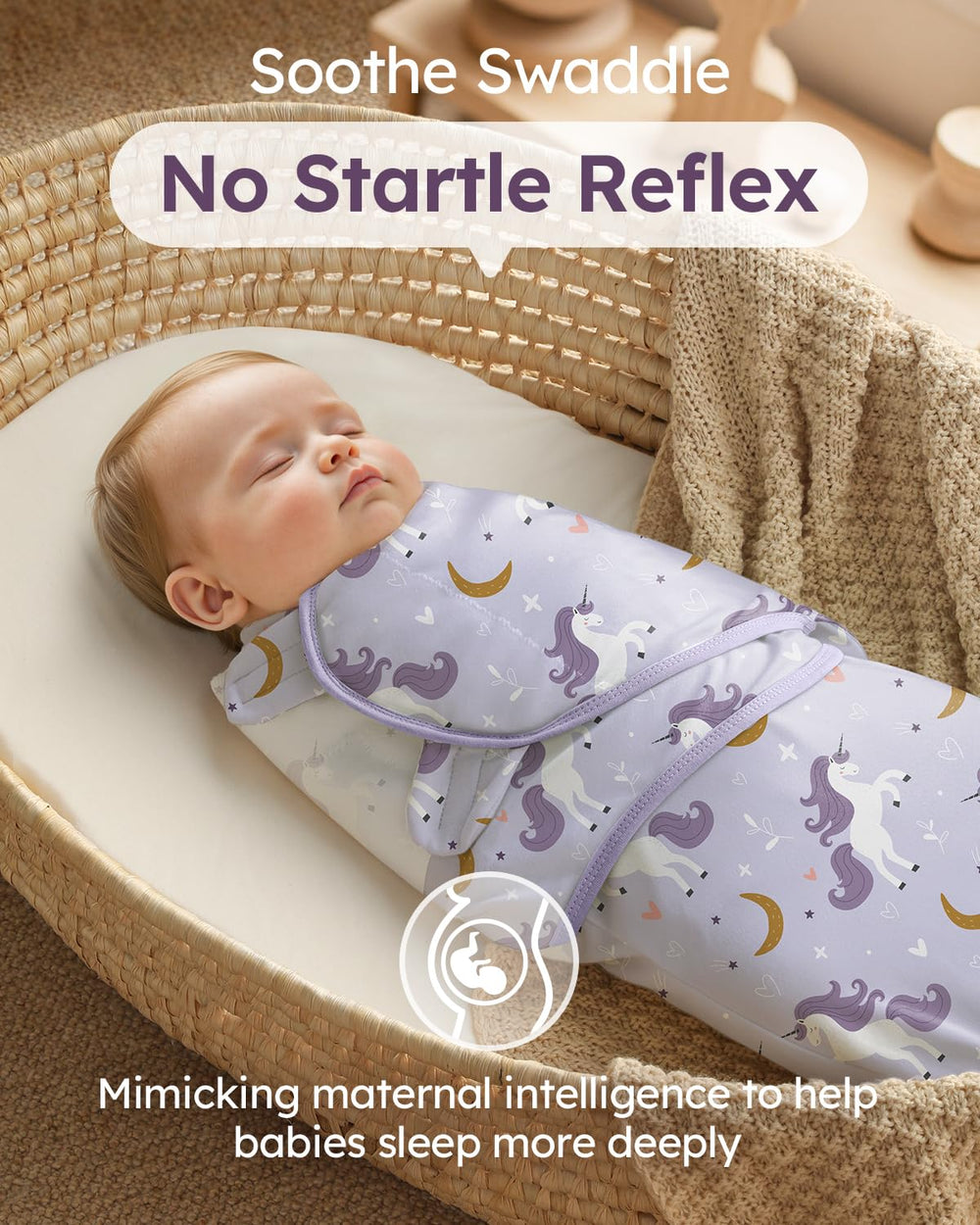 Yoofoss hip-healthy design supports safe developmental positioning