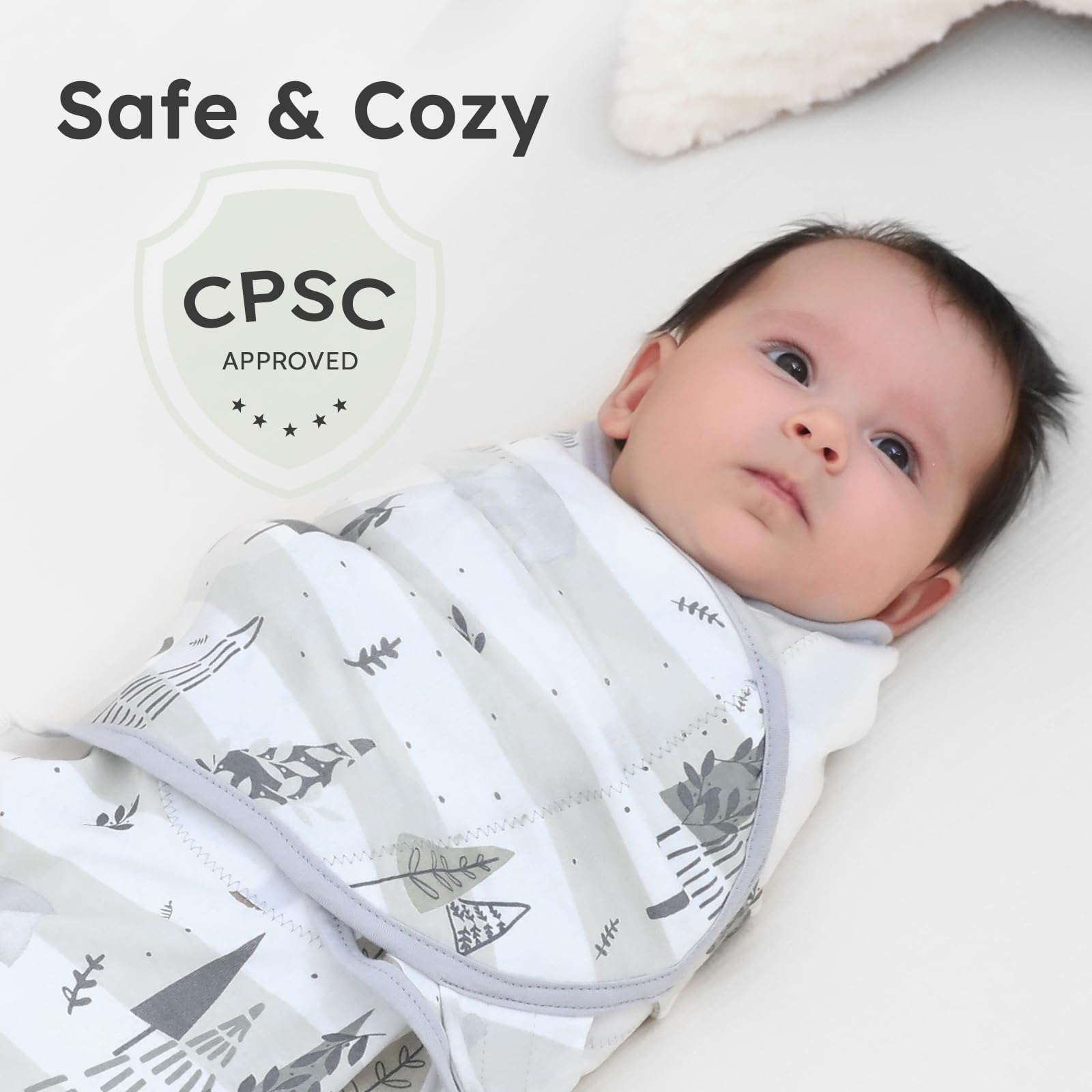 Yoofoss hook-loop adjustment secures a comfortable wrap as baby grows.