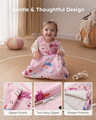Yoofoss sleep sack on baby demonstrating secure fit and mobility