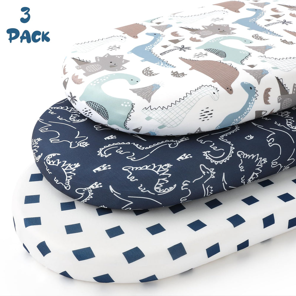Yoofoss bassinet sheets are machine washable for easy cleanup after spills.