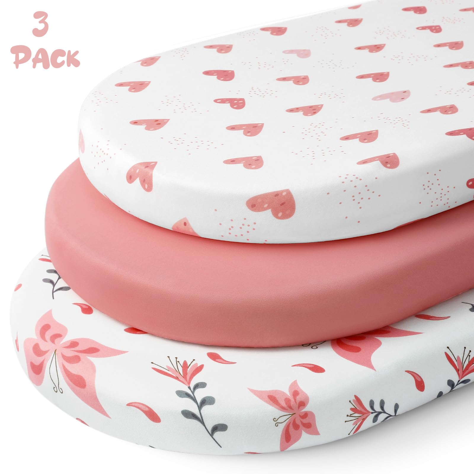Yoofoss pink butterfly print adds gentle nursery style while providing comfort.