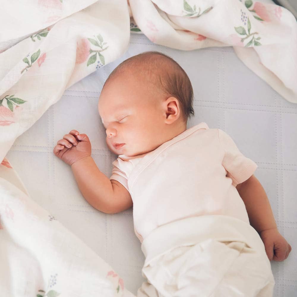 Yoofoss breathable bassinet mat cover enhances air flow for comfortable sleep.