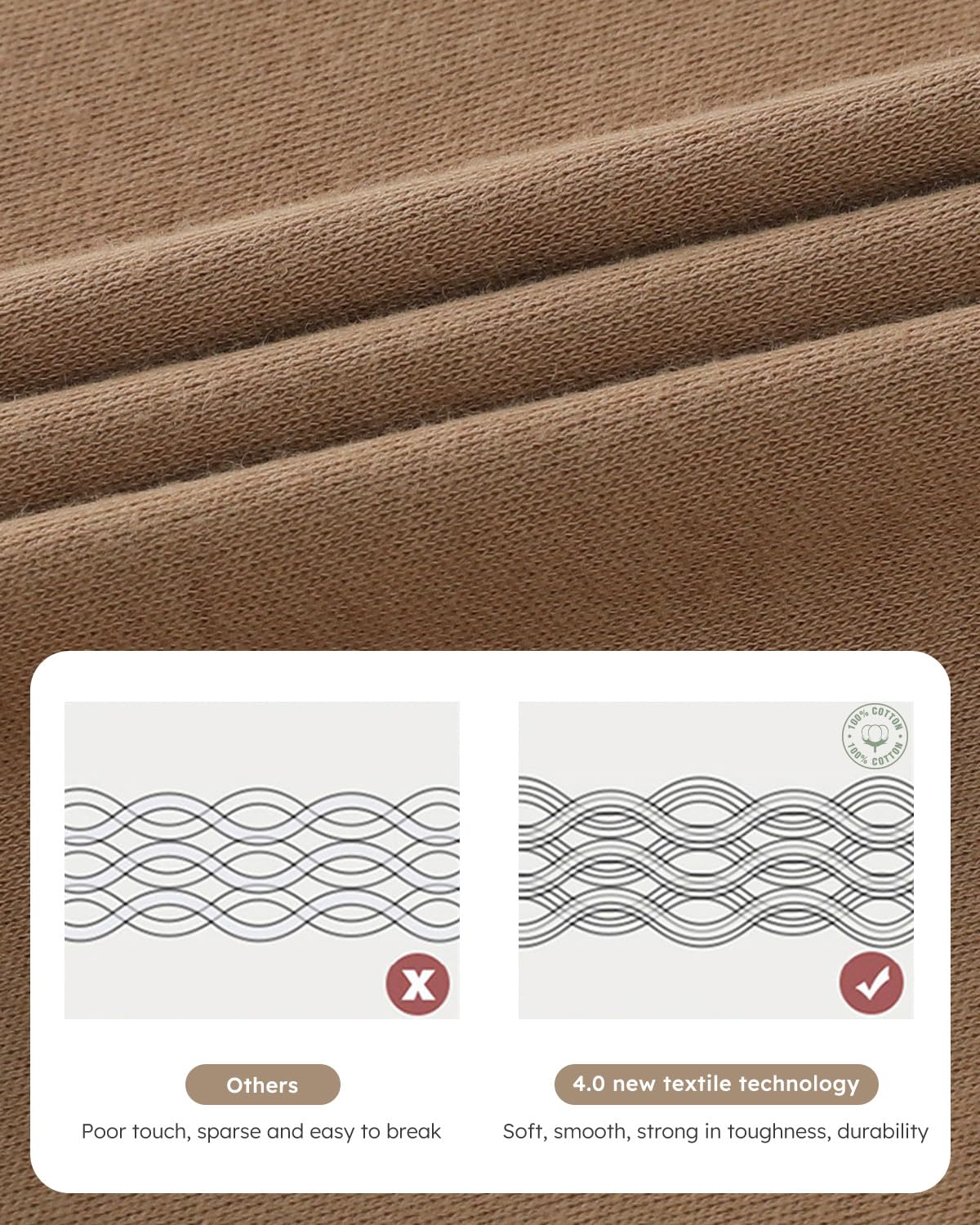 Yoofoss breathable fabric helps regulate temperature for peaceful naps.
