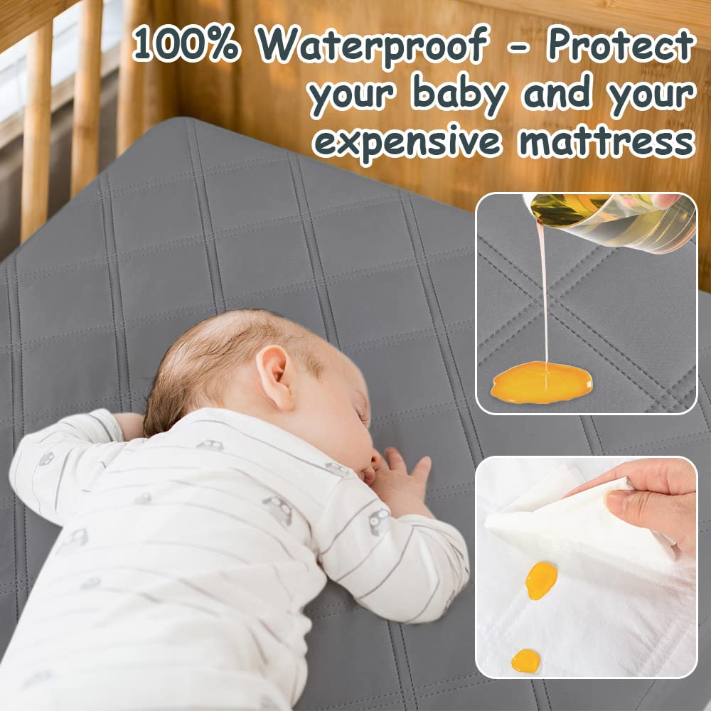 Yoofoss deep pockets ensure a secure fit on standard crib mattresses