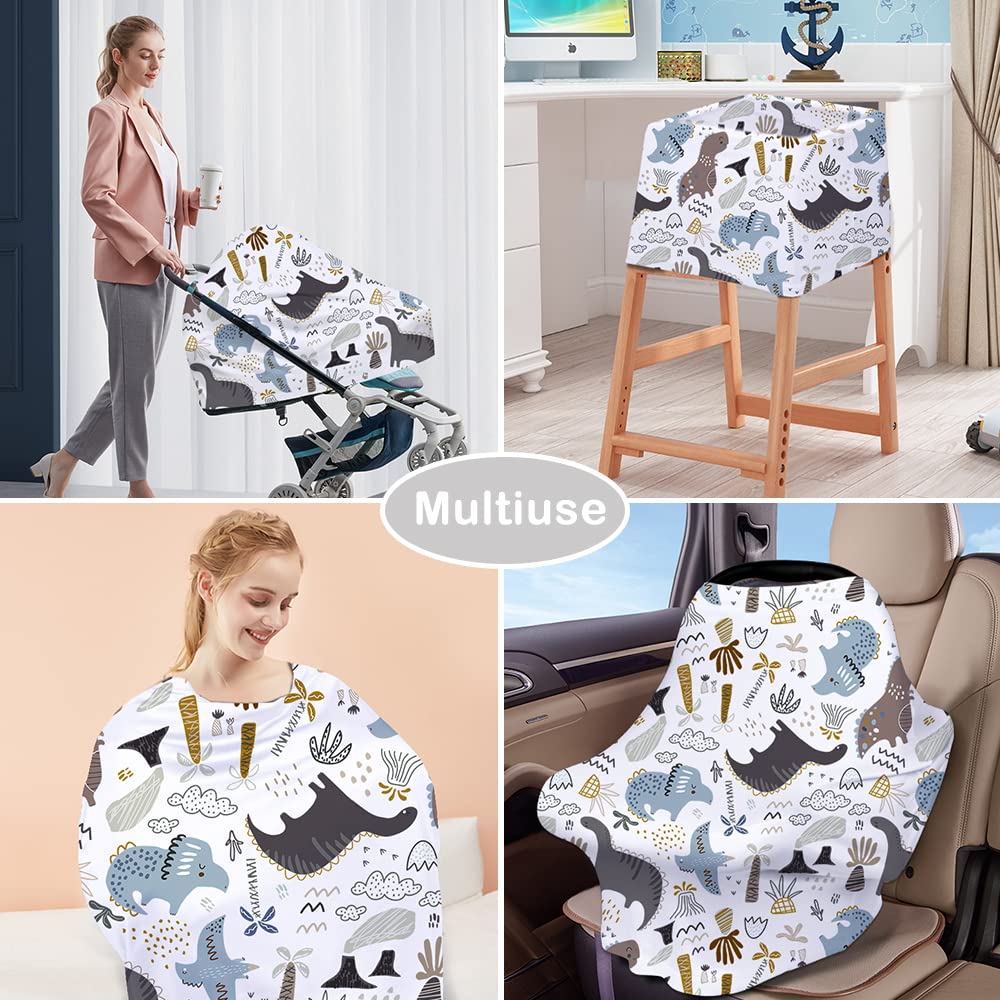 Yoofoss dinosaur high chair cover protecting surfaces during meals