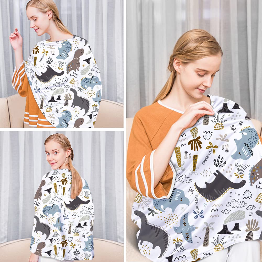 Yoofoss dinosaur lightweight blanket adding breathable warmth