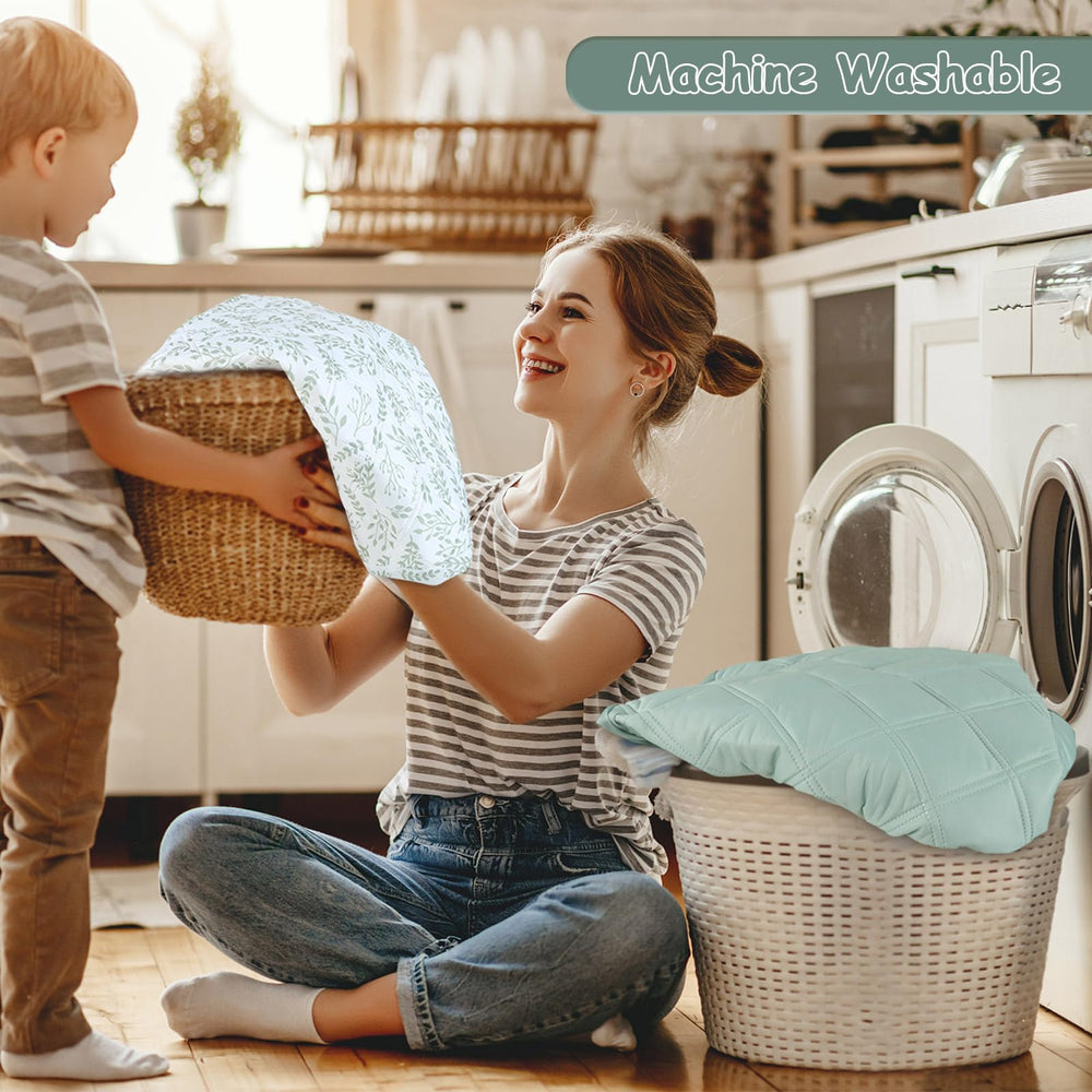 Yoofoss durable machine-washable crib cover withstands hundreds of cycles.