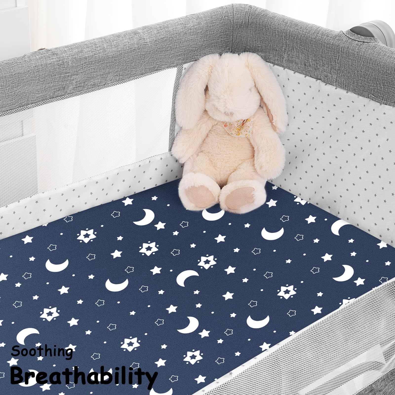 Machine washable and dryer-friendly Yoofoss bassinet sheets for busy parents