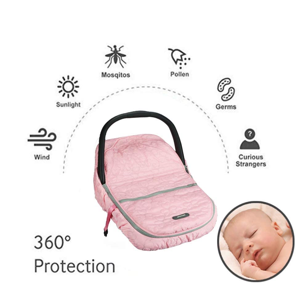 Yoofoss elastic bottom ensures secure fit on car seats and strollers.