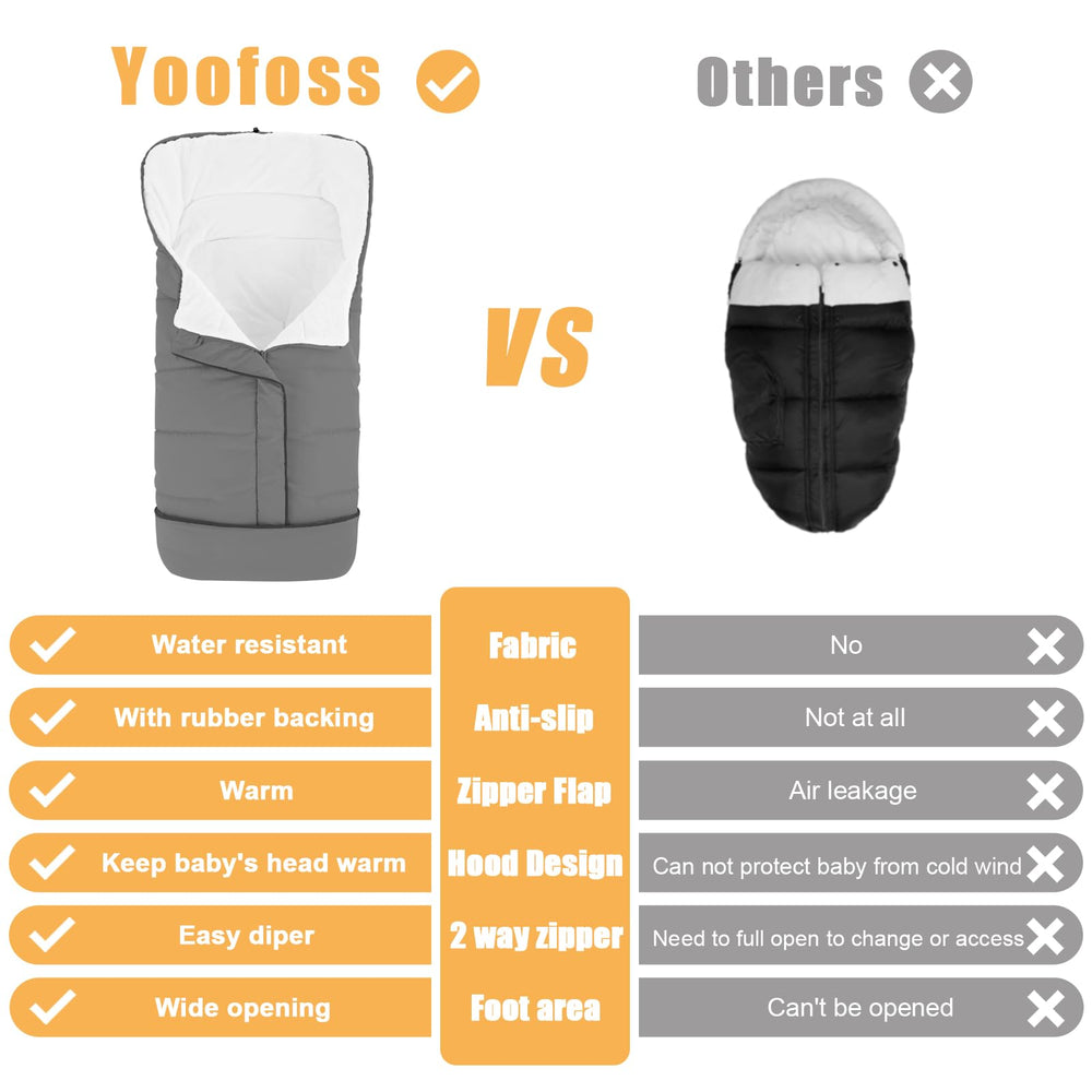 Yoofoss hood with drawstring adds extra warmth around the head