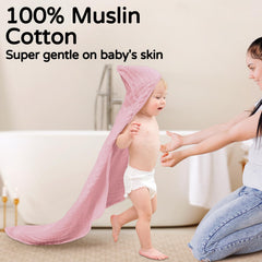 Yoofoss two-pack hooded towels provide convenient replacements during baths