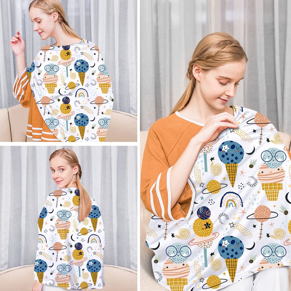Yoofoss Infinity Scarf provides versatile coverage for stylish, practical use with baby.