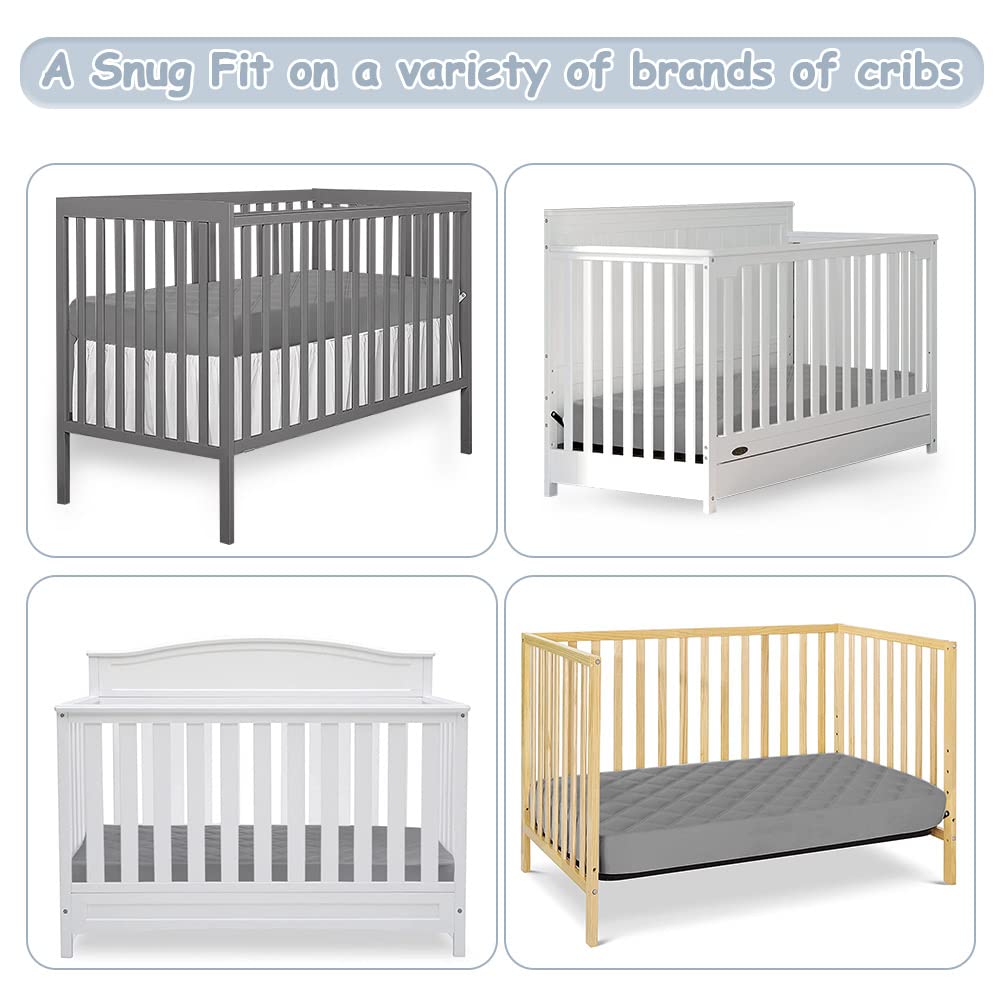 Yoofoss Machine-washable crib protector stays soft after many washing cycles.