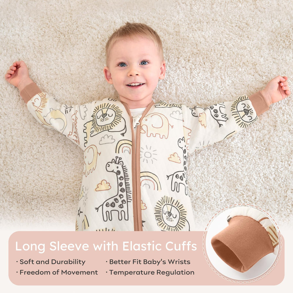 Yoofoss GOTS-certified sleep sack promotes safe, comfortable sleep environments.