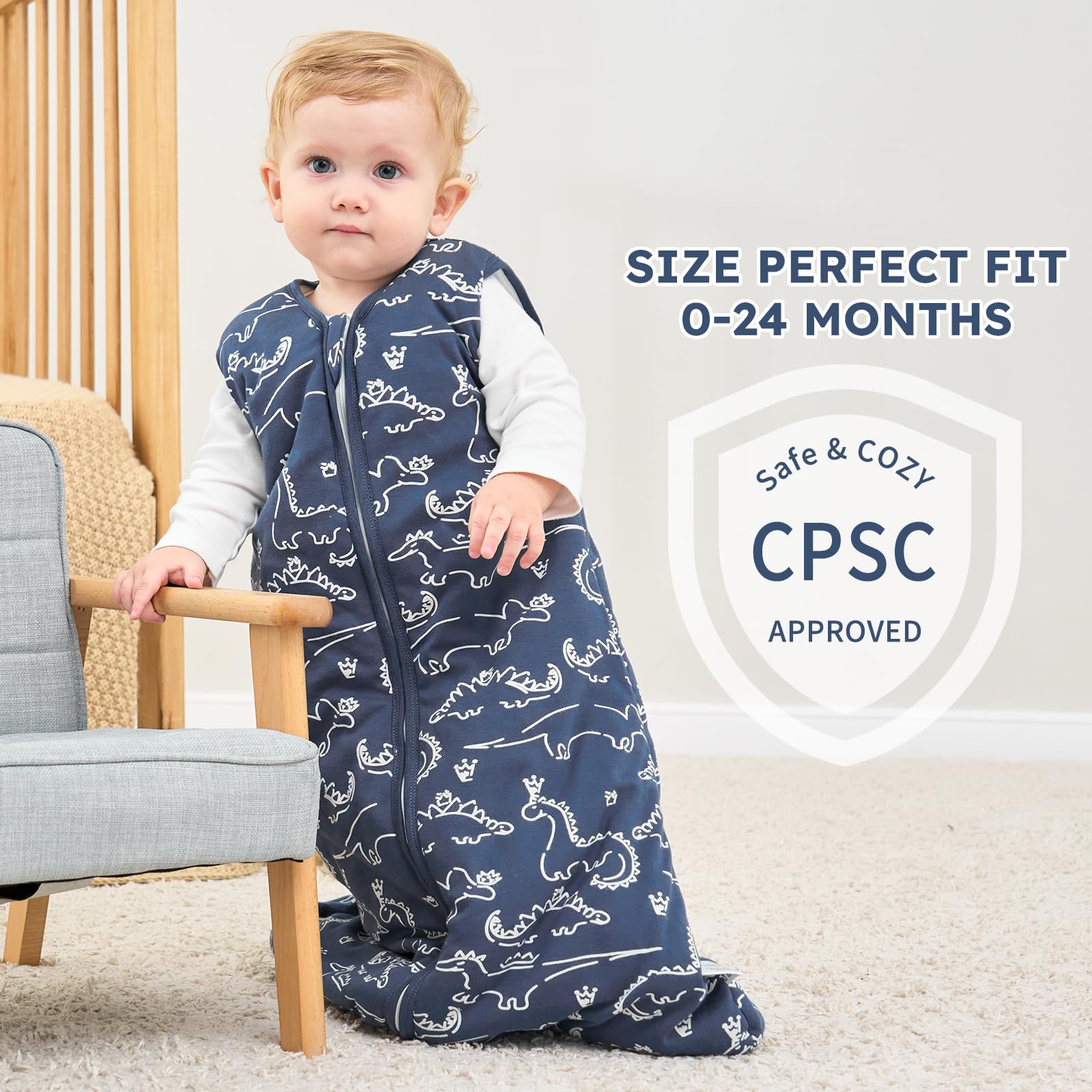 Yoofoss machine-washable sleep sack stays soft after washing