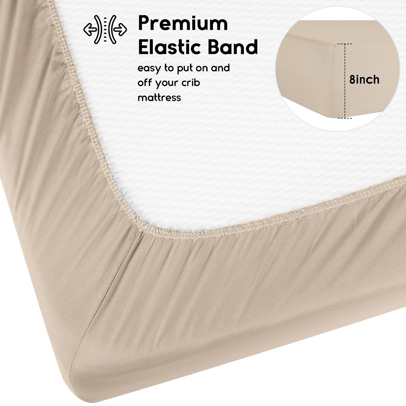 Yoofoss microfiber soft baby sheet highlights gentle, skin-friendly fabric