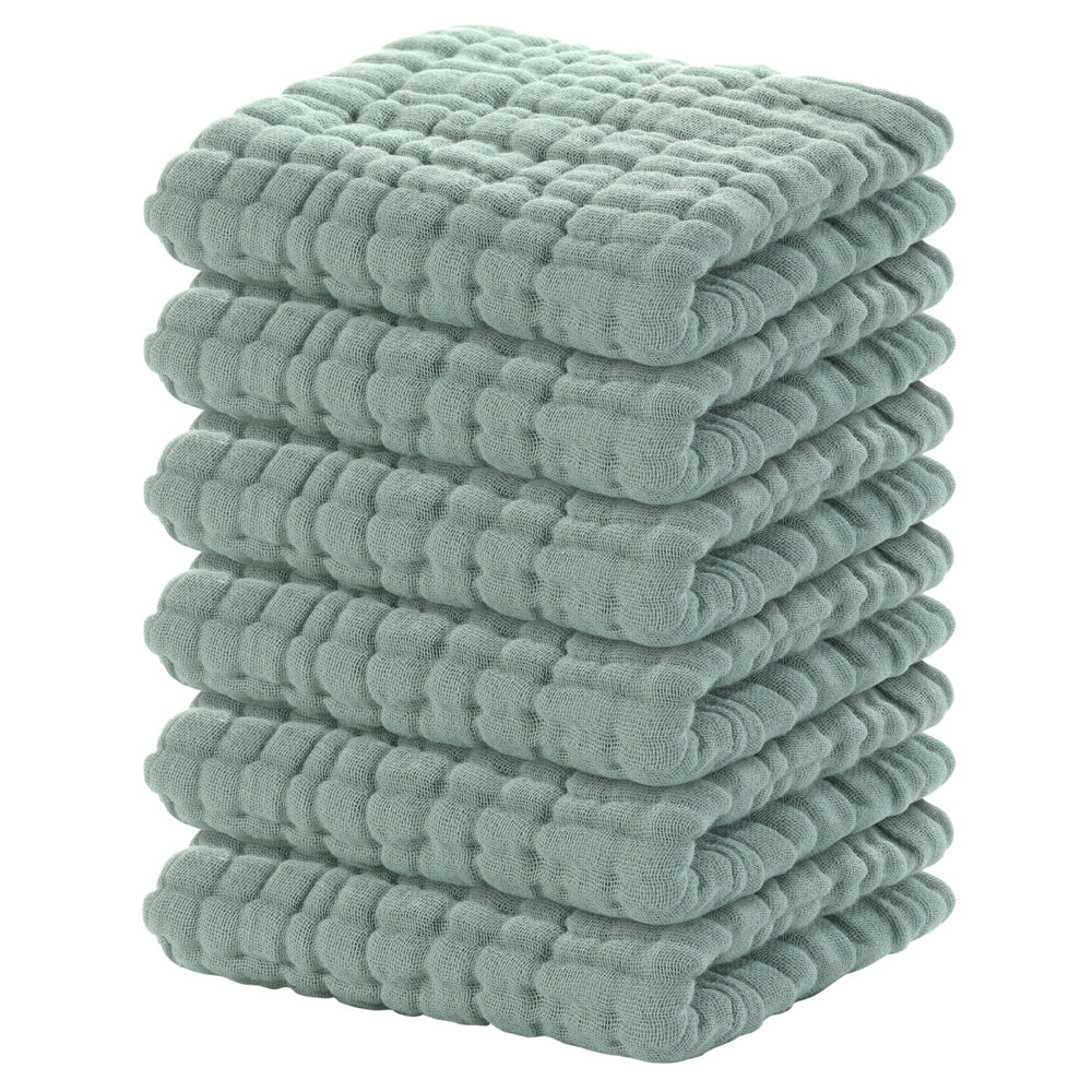 Yoofoss muslin baby washcloths with soft edges for gentle skin care.