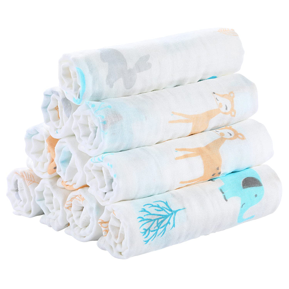 Yoofoss gift-pack burp cloths ideal for baby showers and registry gifts.