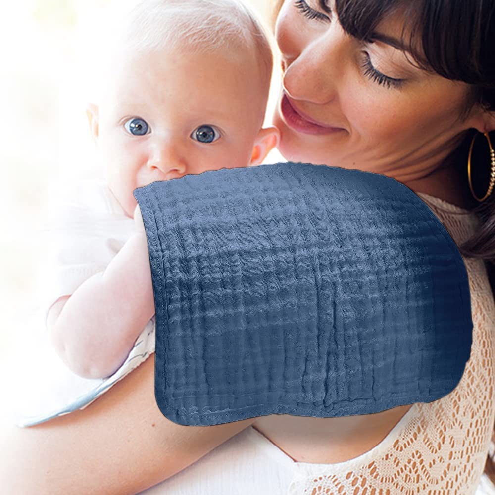 Yoofoss burp cloths' absorbent structure catching droplets quickly